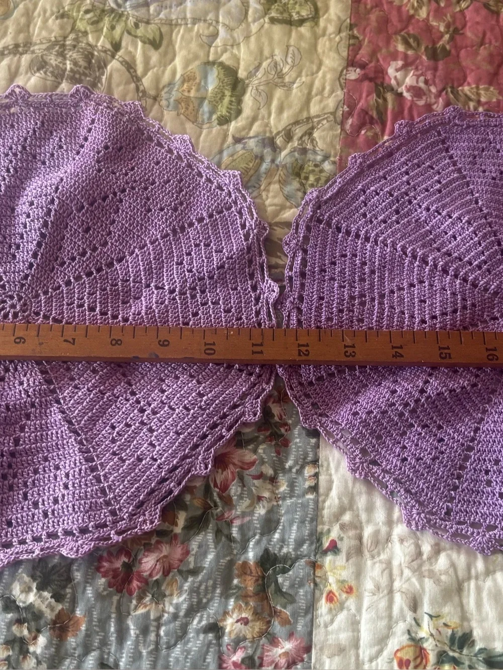 Vintage Cotton Crocheted Doily Pair